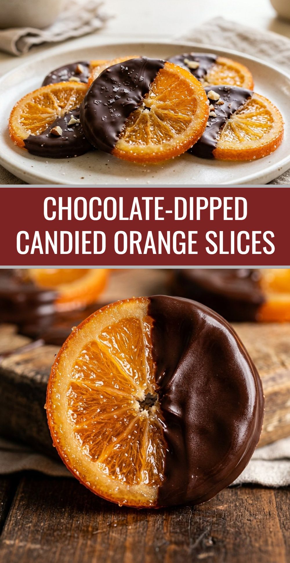 Chocolate Dipped Orange Slices