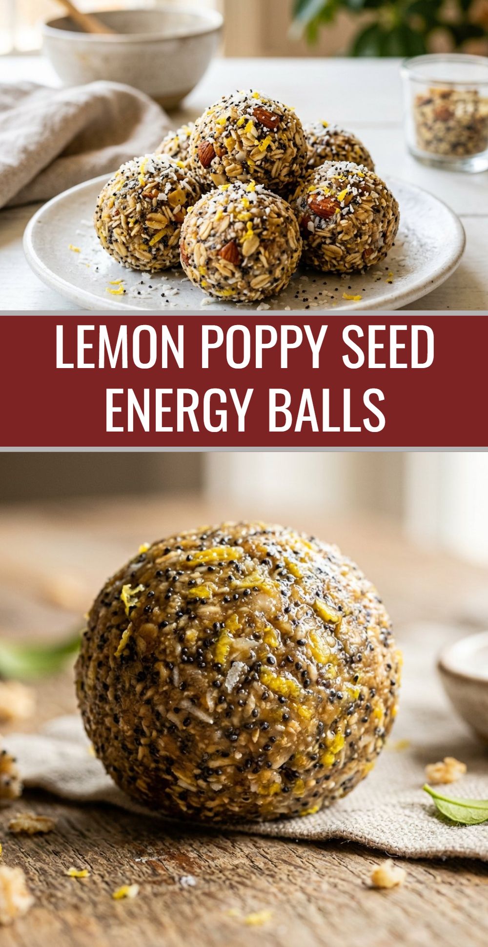 Lemon Poppy Seed Energy Balls