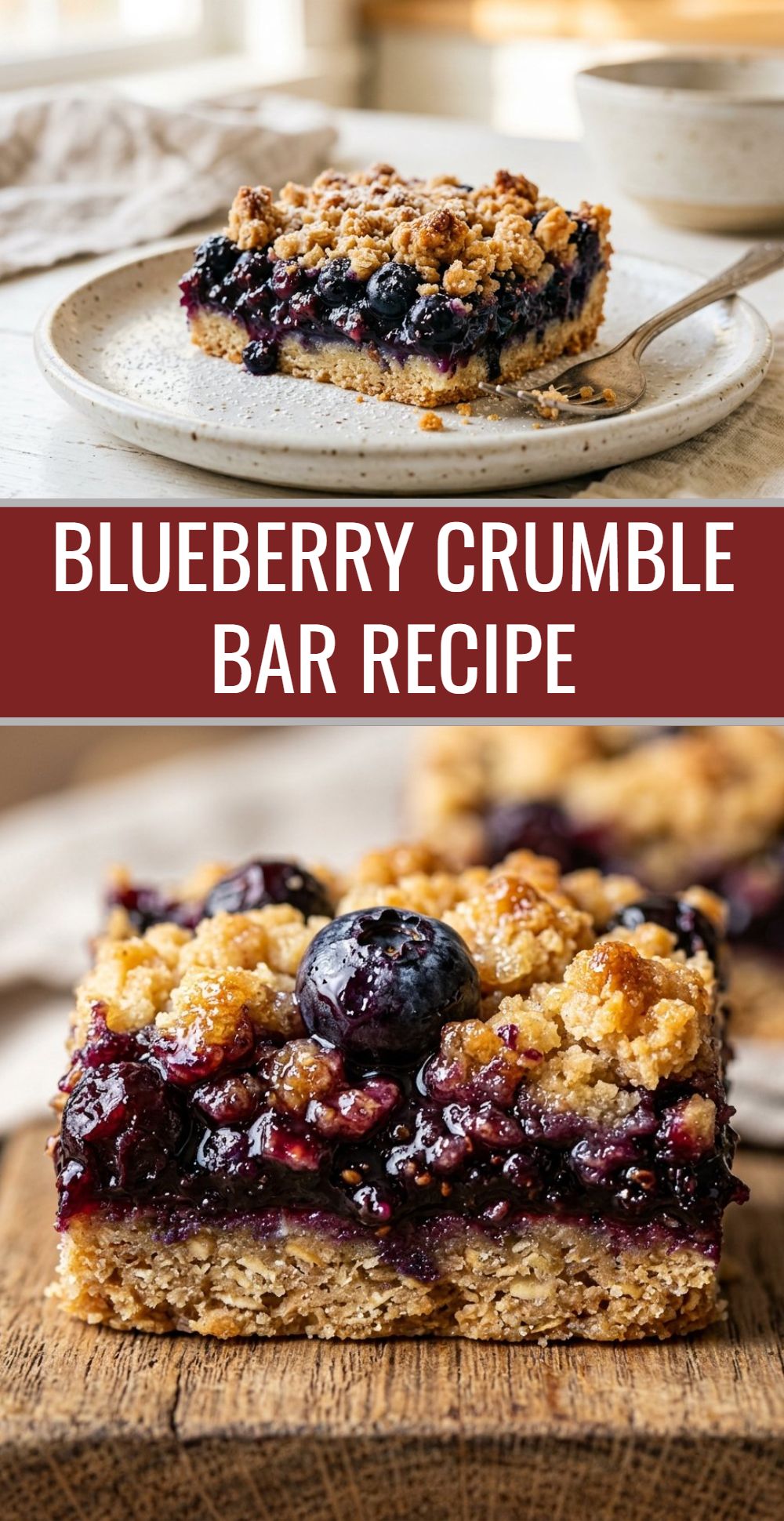Blueberry Crumble Bar Recipe