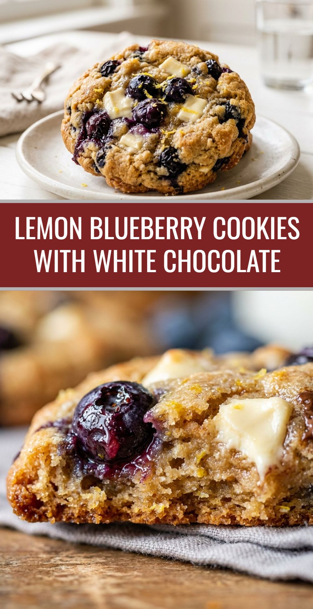 Lemon Blueberry Cookies White Chocolate