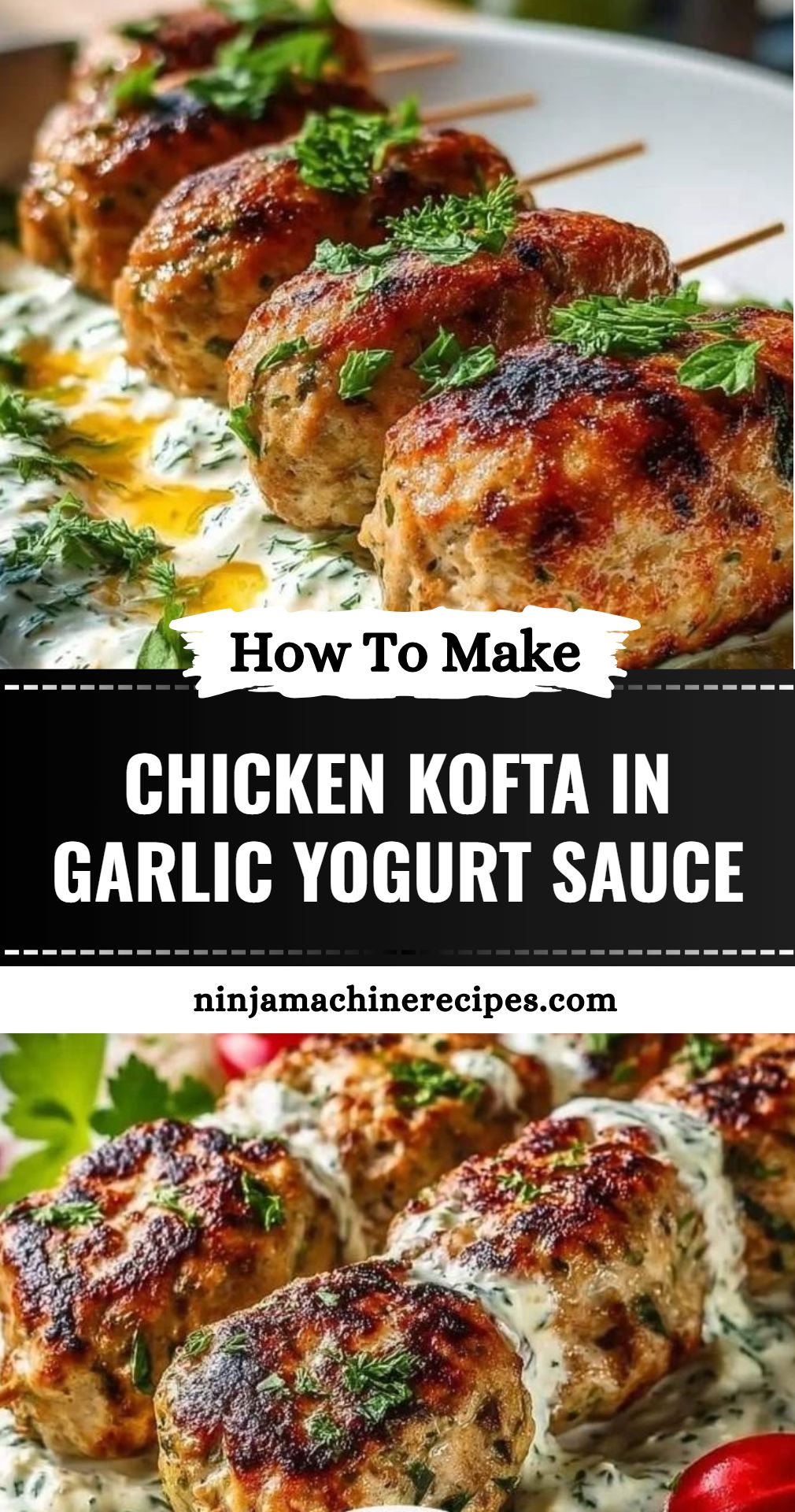 Chicken Kofta Garlic Yogurt Sauce 2