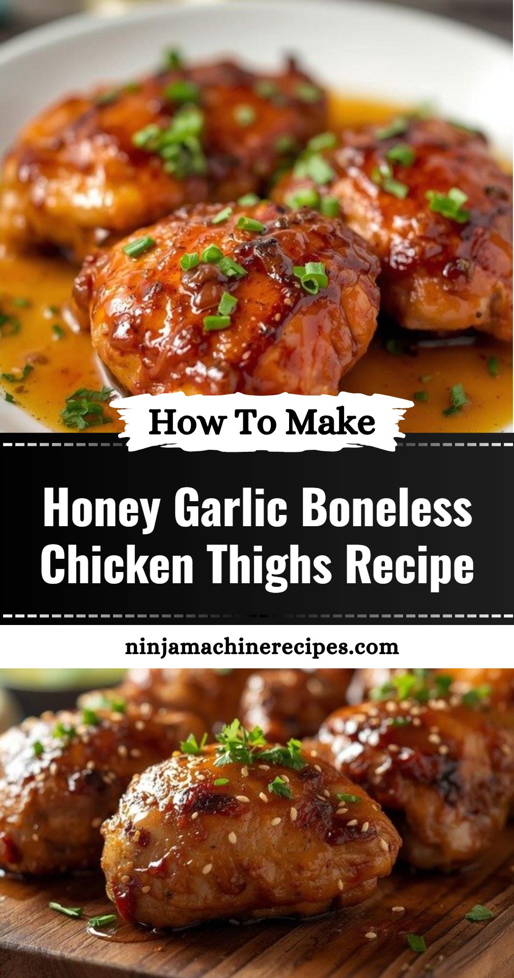 Honey Garlic Boneless Chicken Thighs Recipe