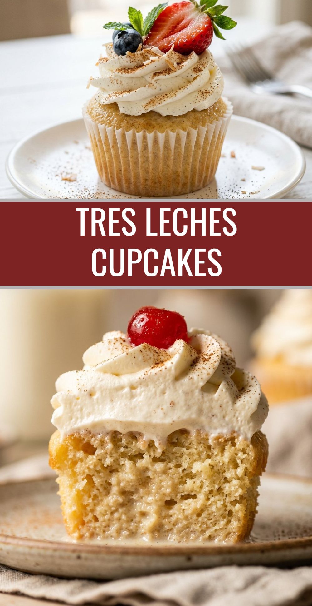 Tres Leches Cupcakes