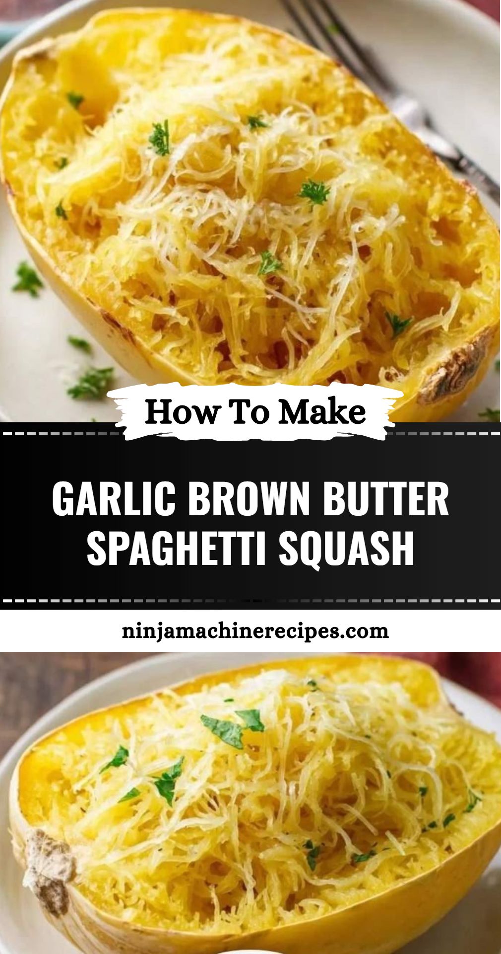 Garlic Brown Butter Spaghetti Squash