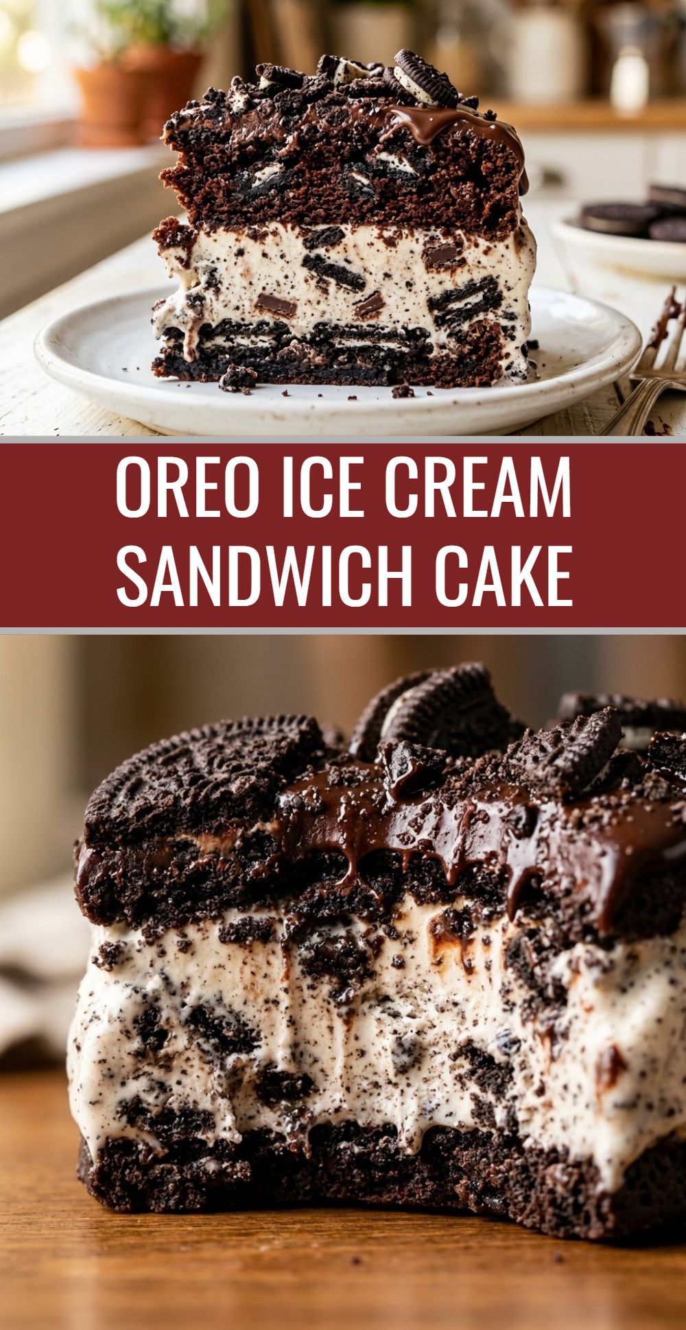 Oreo Ice Cream Sandwich Cake