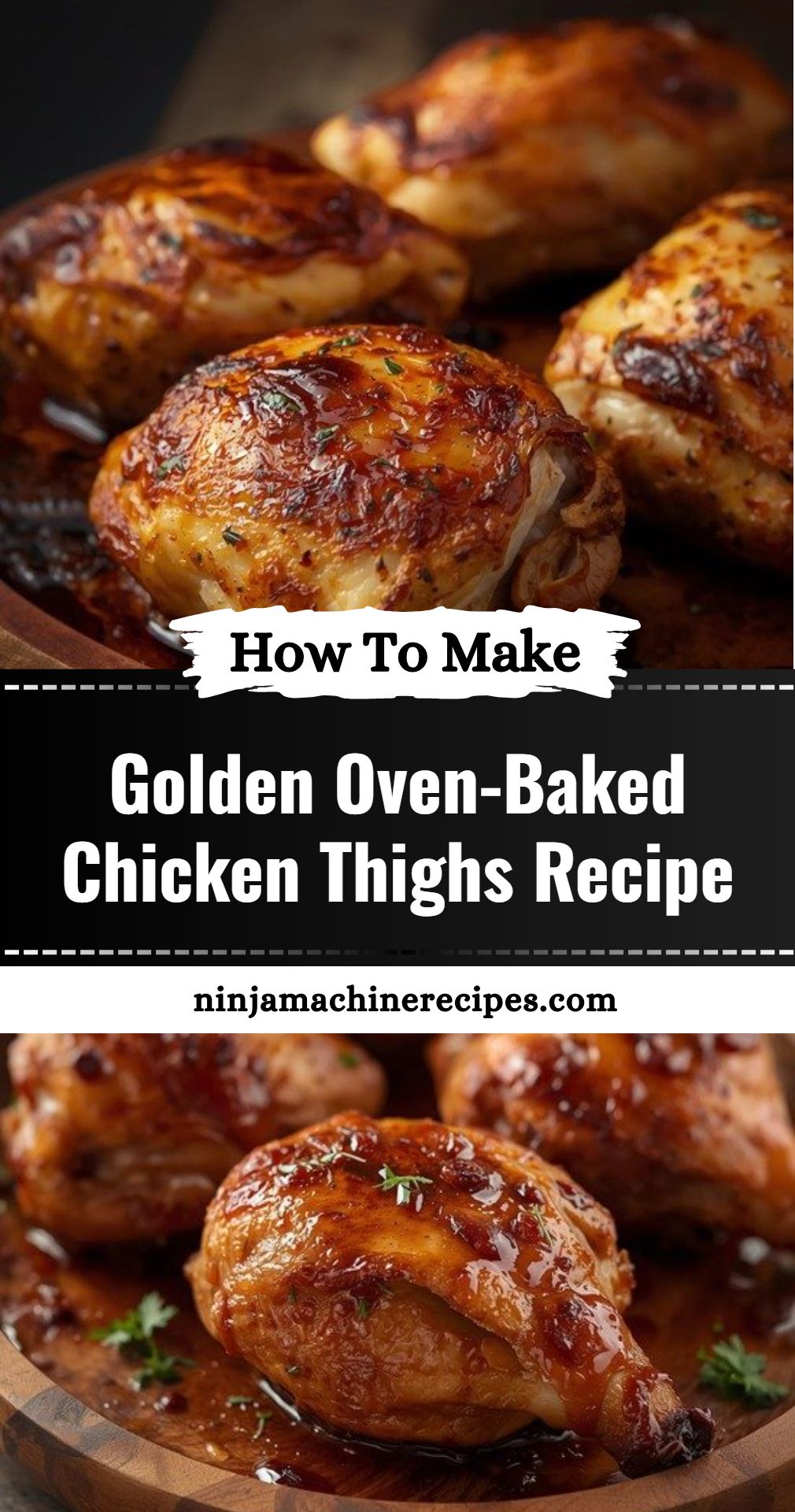 Golden Oven Baked Chicken Thighs Recipe