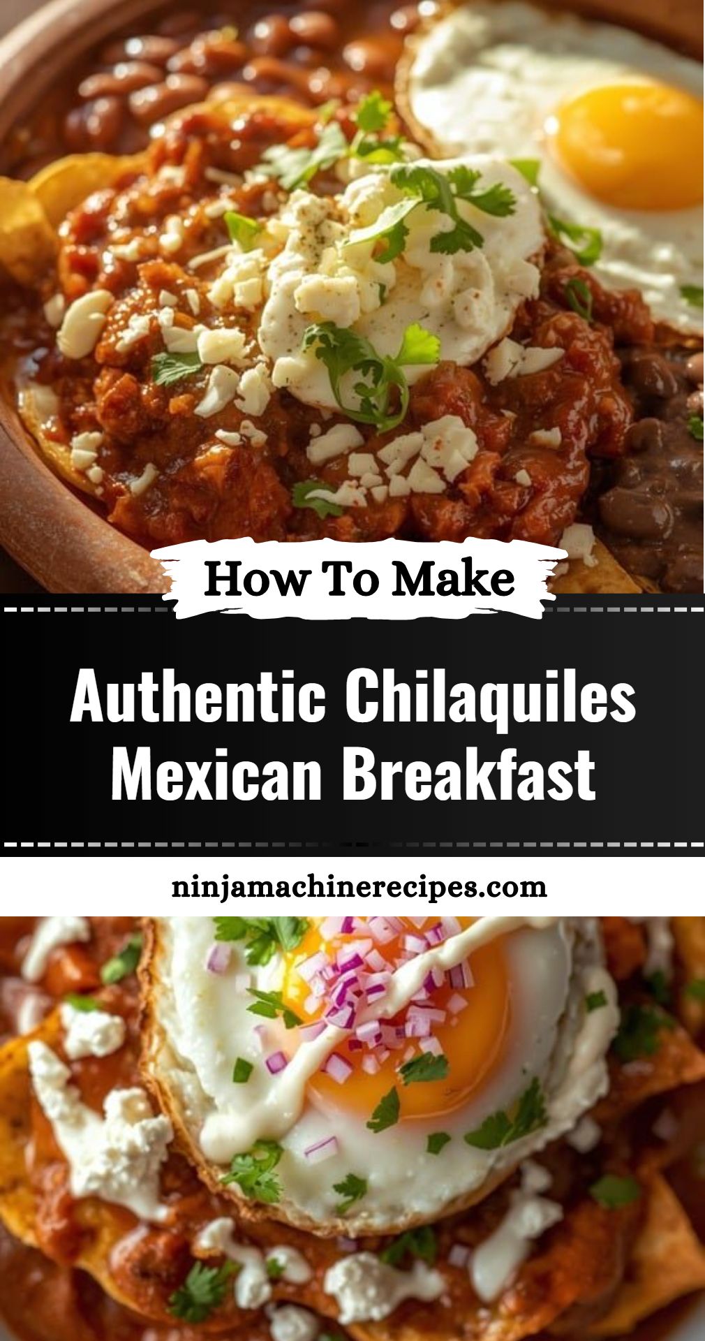 Authentic Chilaquiles Mexican Breakfast