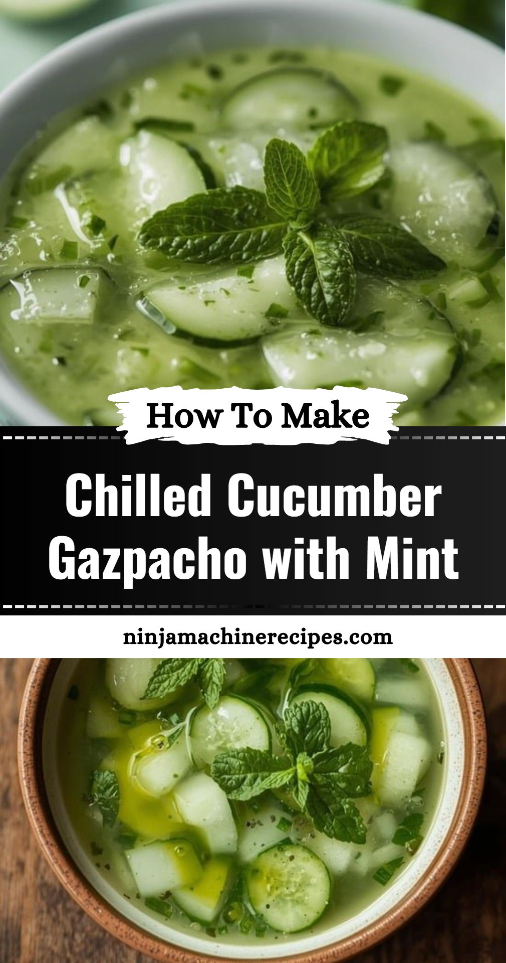 Chilled Cucumber Gazpacho With Mint
