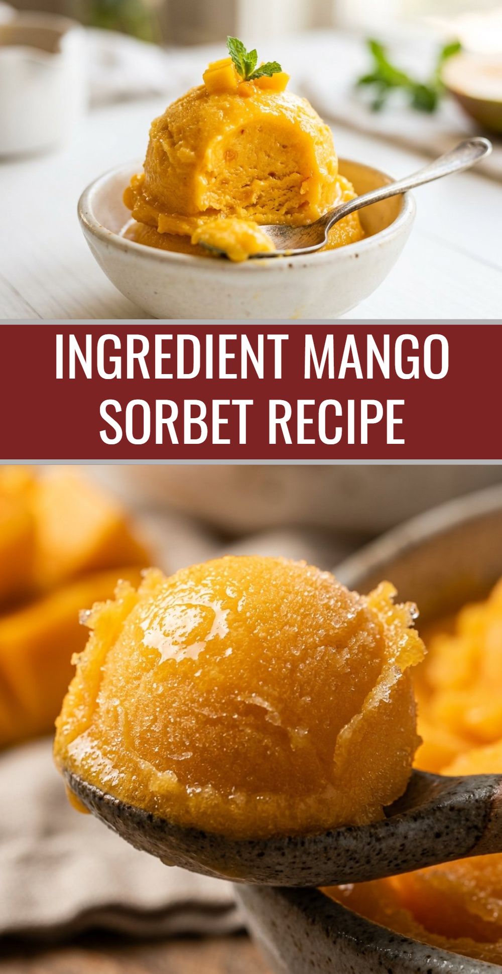 Ingredient Mango Sorbet Recipe