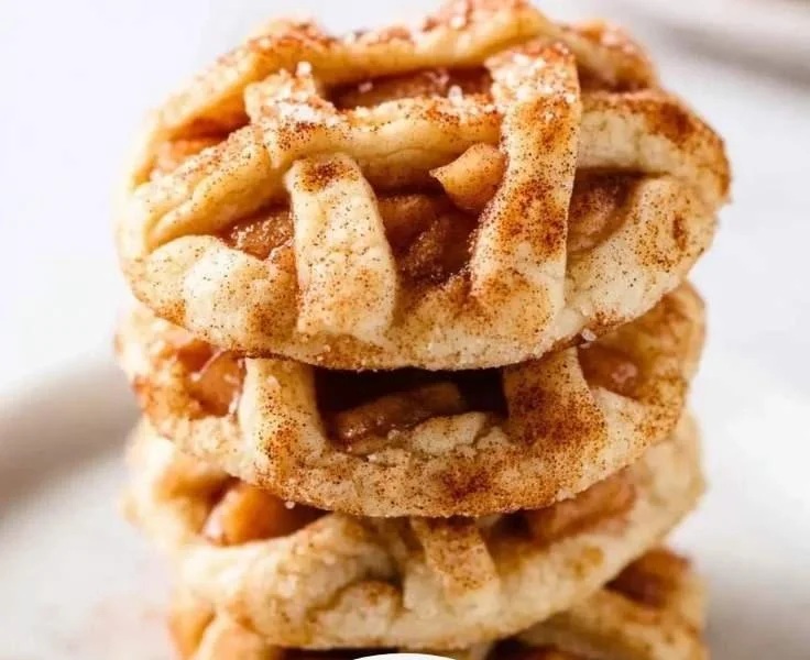 Apple Pie Cookies with Cinnamon Sugar Crunch