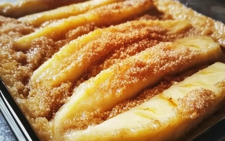 Baked Banana Semolina Tray