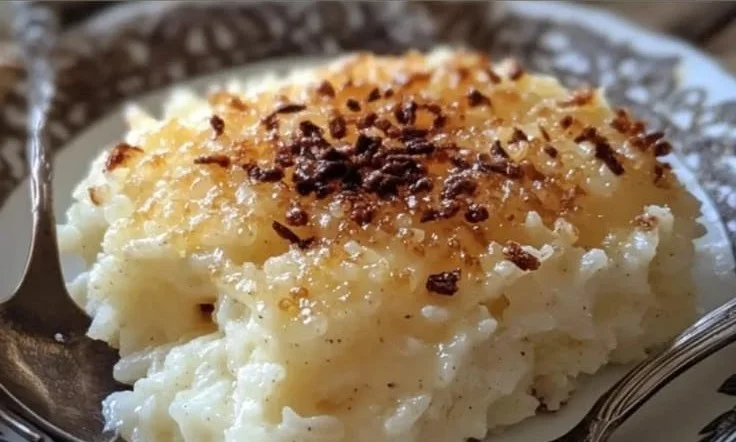 Baked Vanilla Rice Dessert