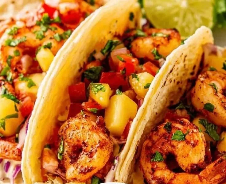 Honey Chipotle Shrimp Tacos