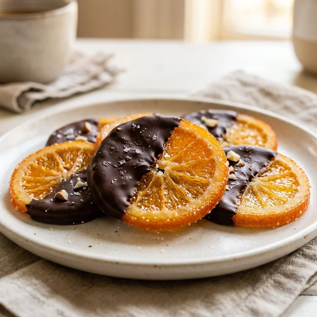 Chocolate-Dipped Candied Orange Slices