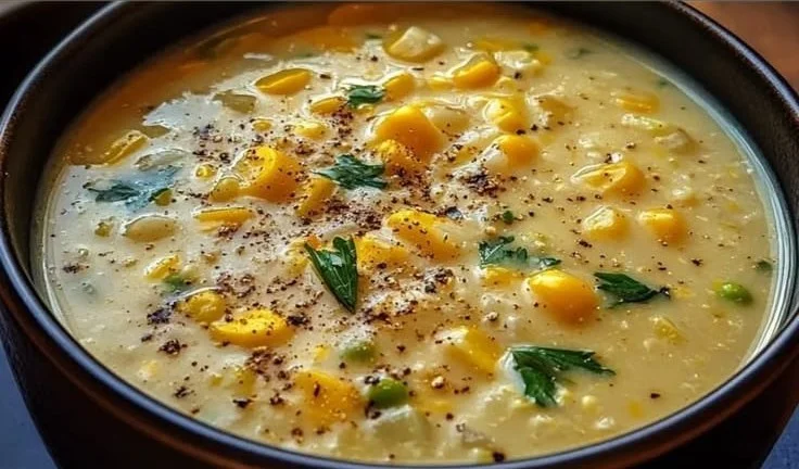 Creamy Corn Vegetable Soup