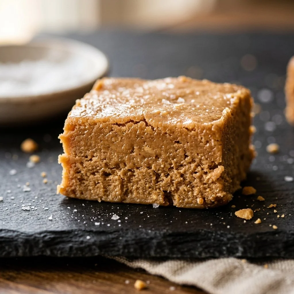 Delicious 3-ingredient peanut butter fudge ready to serve