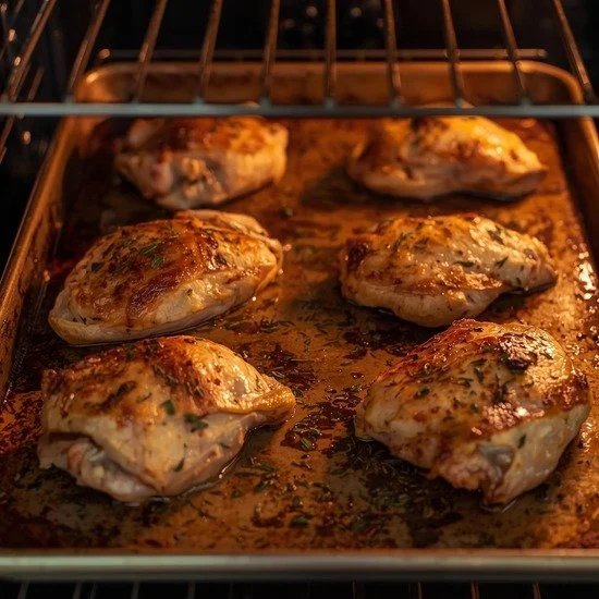 Easy Sheet Pan Chicken Thighs in the Oven