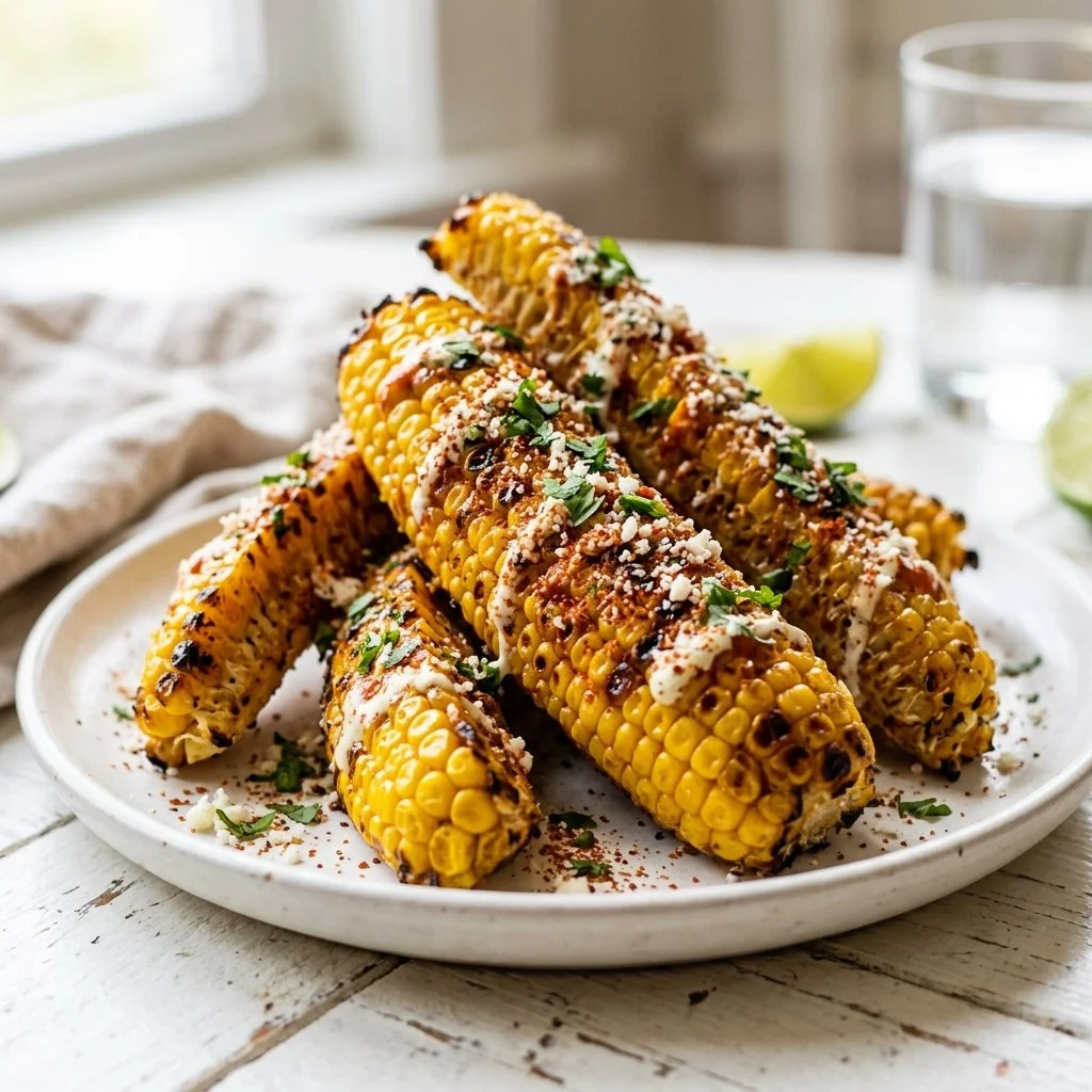 Grilled Corn Ribs with Tajin and Cotija