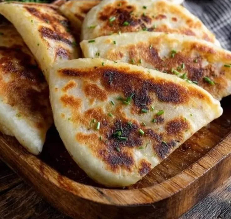 Delicious homemade Irish potato farls served on a plate