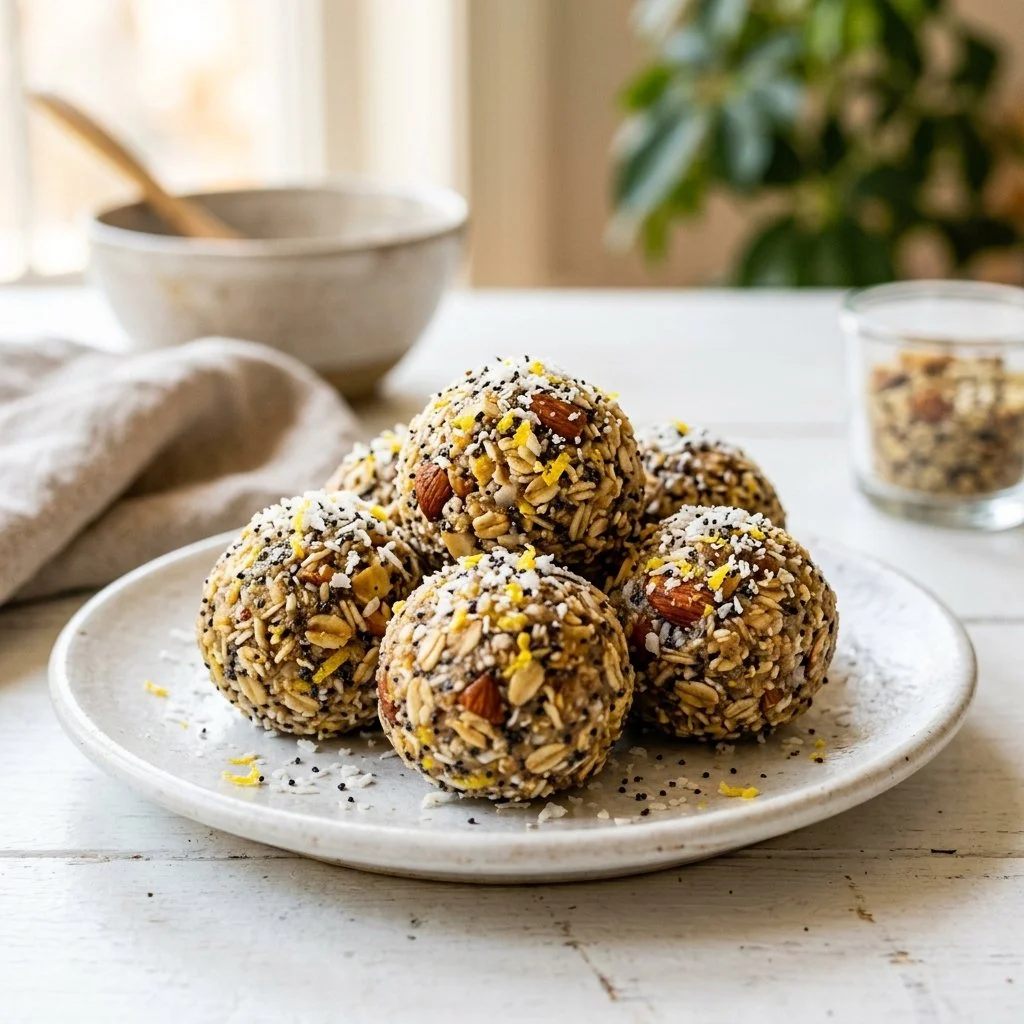 Lemon Poppy Seed Energy Balls