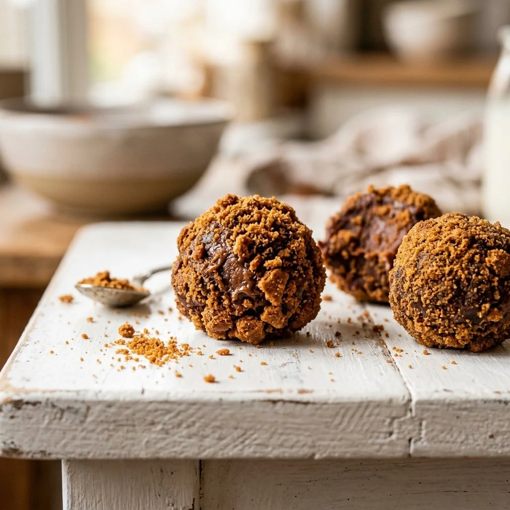 Lotus Biscoff No-Bake Truffles