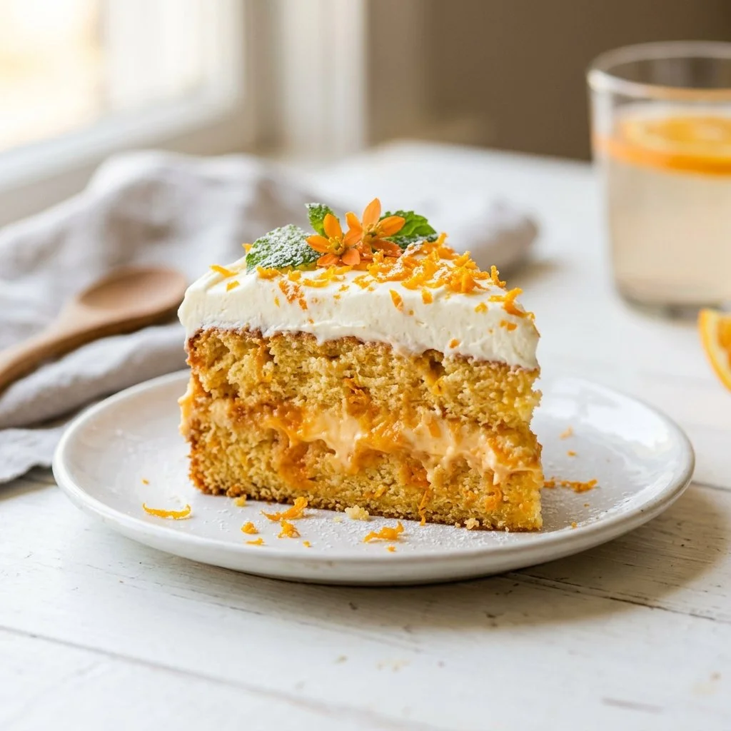 Orange Creamsicle Poke Cake