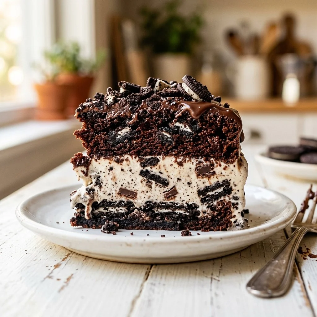 Oreo Ice Cream Sandwich Cake