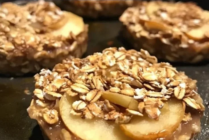 Oven Roasted Oat Apple Snack