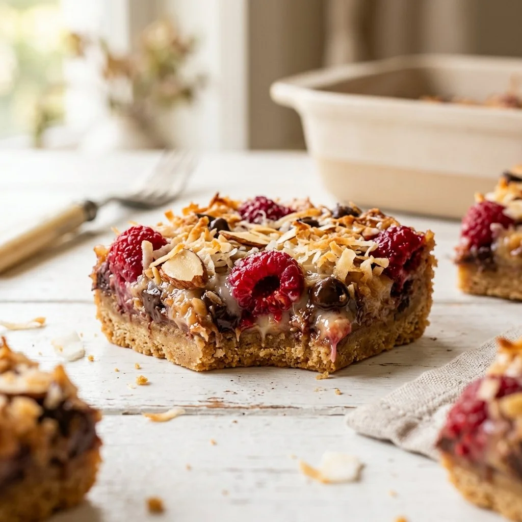 Raspberry Coconut Magic Bars Recipe