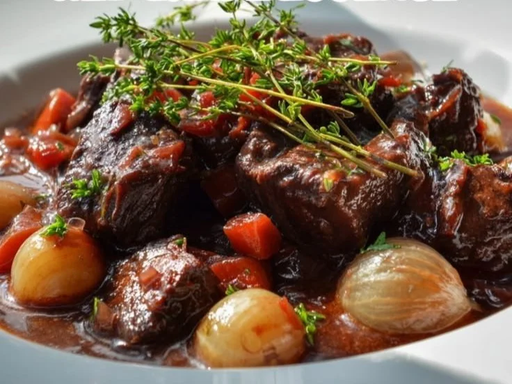 Braised Beef in Red Wine with Grape Essence