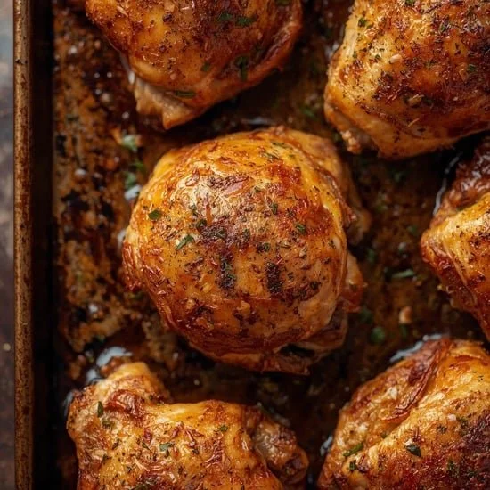 Sheet Pan Baked Chicken Thighs