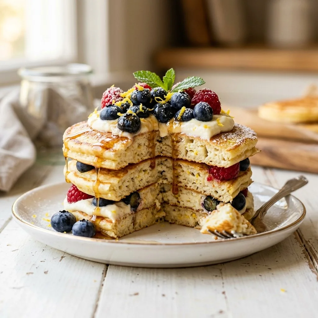Sheet-Pan Lemon Ricotta Pancakes