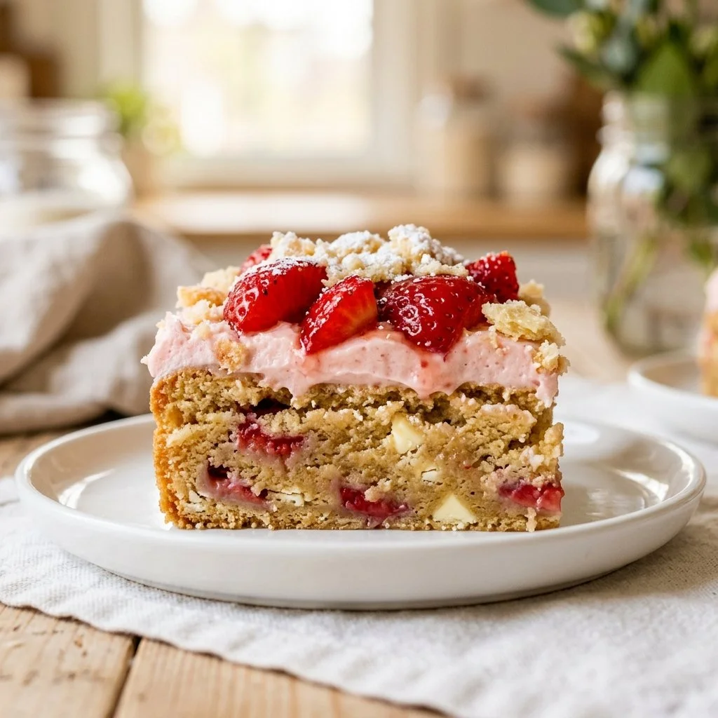 Strawberry Shortcake Cookie Bars Recipe