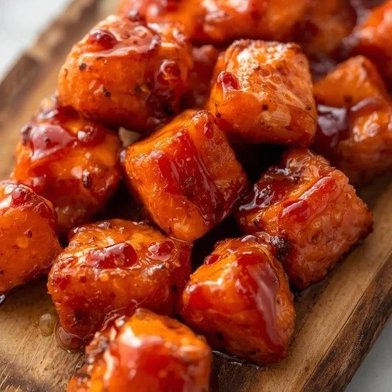 Sweet Chili Honey Salmon Bites