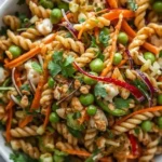 Thai Peanut Pasta Salad with vibrant crunchy vegetables