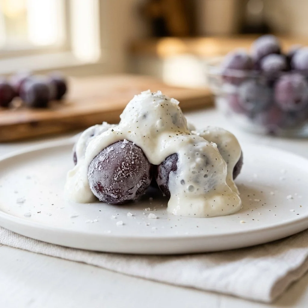 Yogurt-Dipped Frozen Grapes