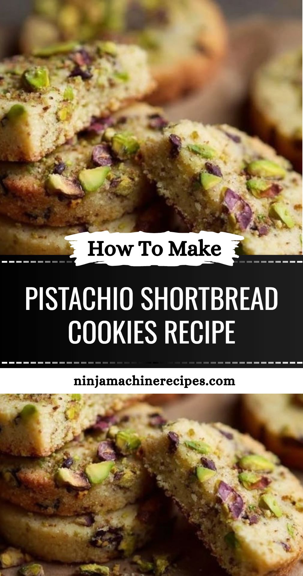 Pistachio Shortbread Cookies Recipe