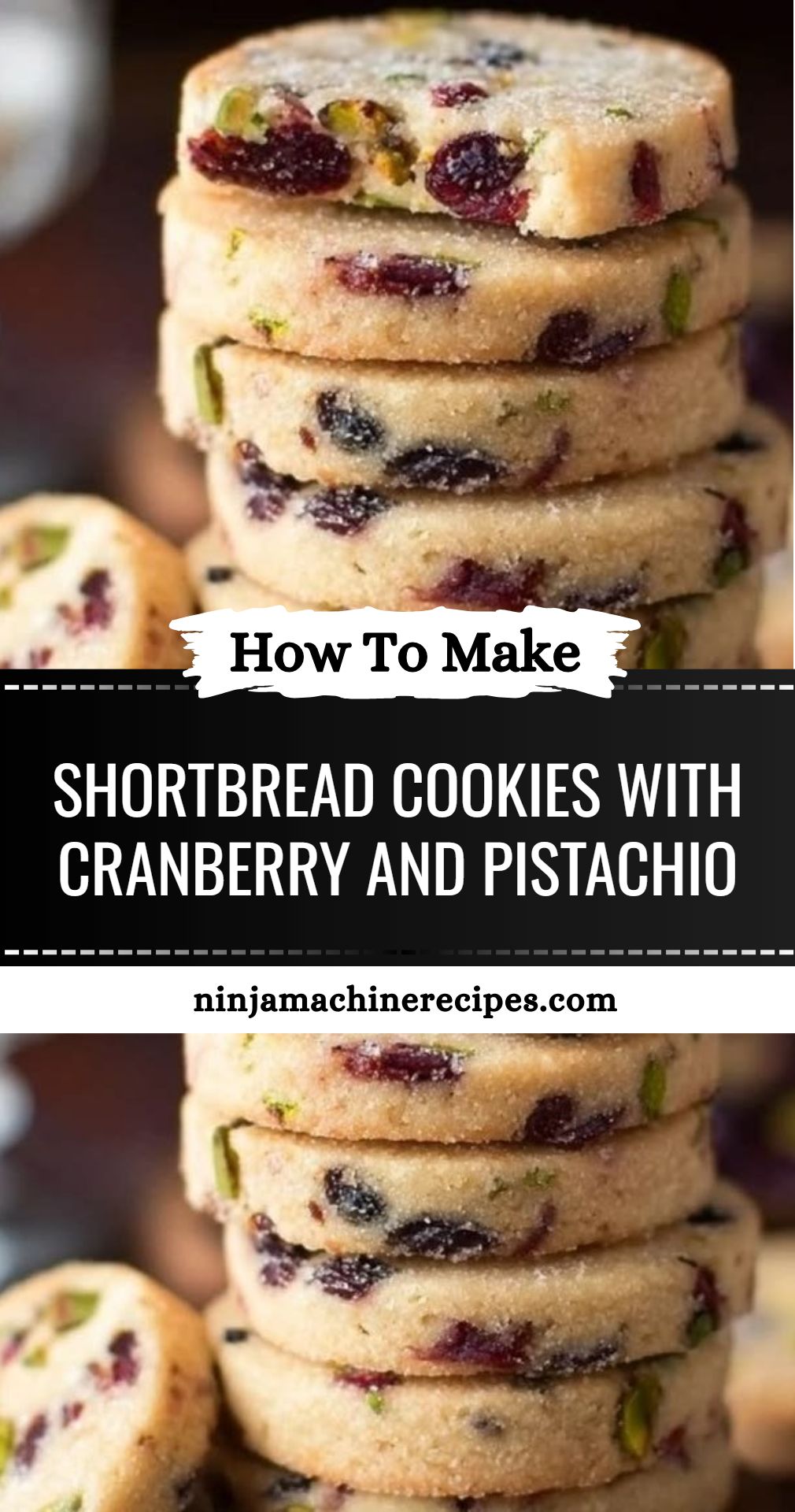 Shortbread Cookies Cranberry Pistachio