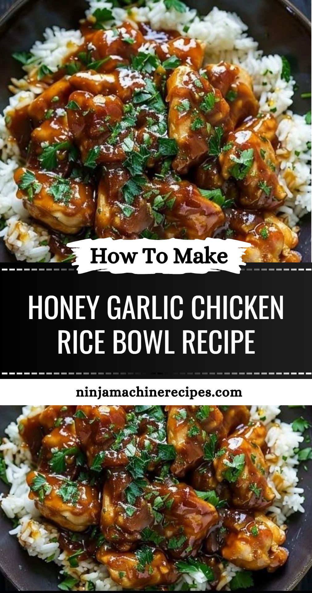 Honey Garlic Chicken Rice Bowl Recipe