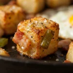 Delicious Blackstone Griddle Breakfast Hash served on a plate with fresh ingredients.
