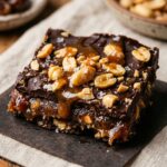 Date Bark Snickers Style No-Bake