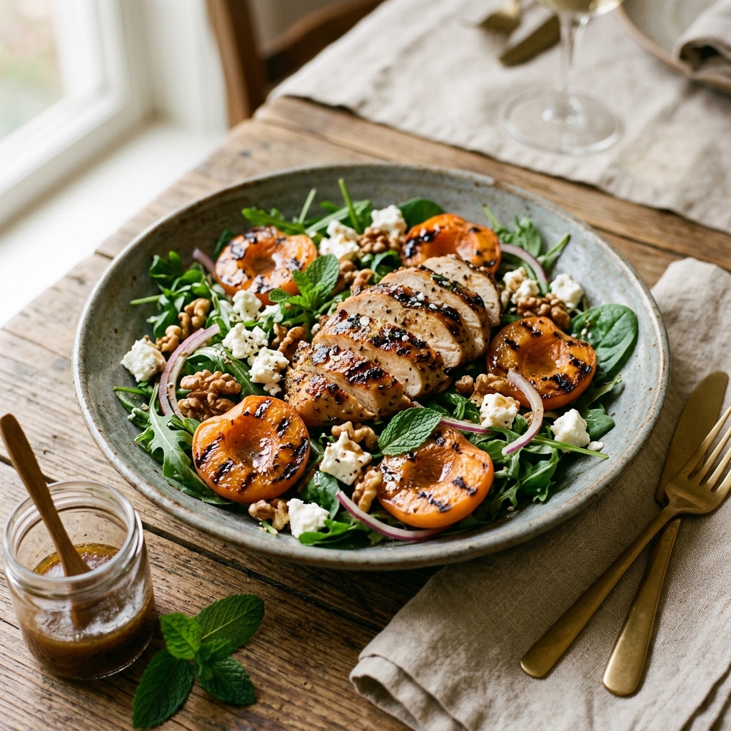 Grilled Apricot Chicken Salad