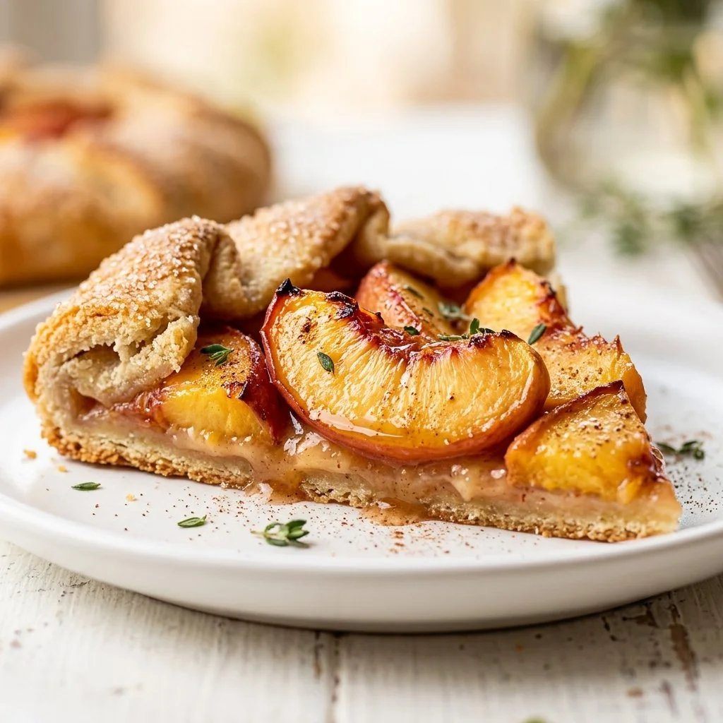 Grilled Peach Galette Recipe