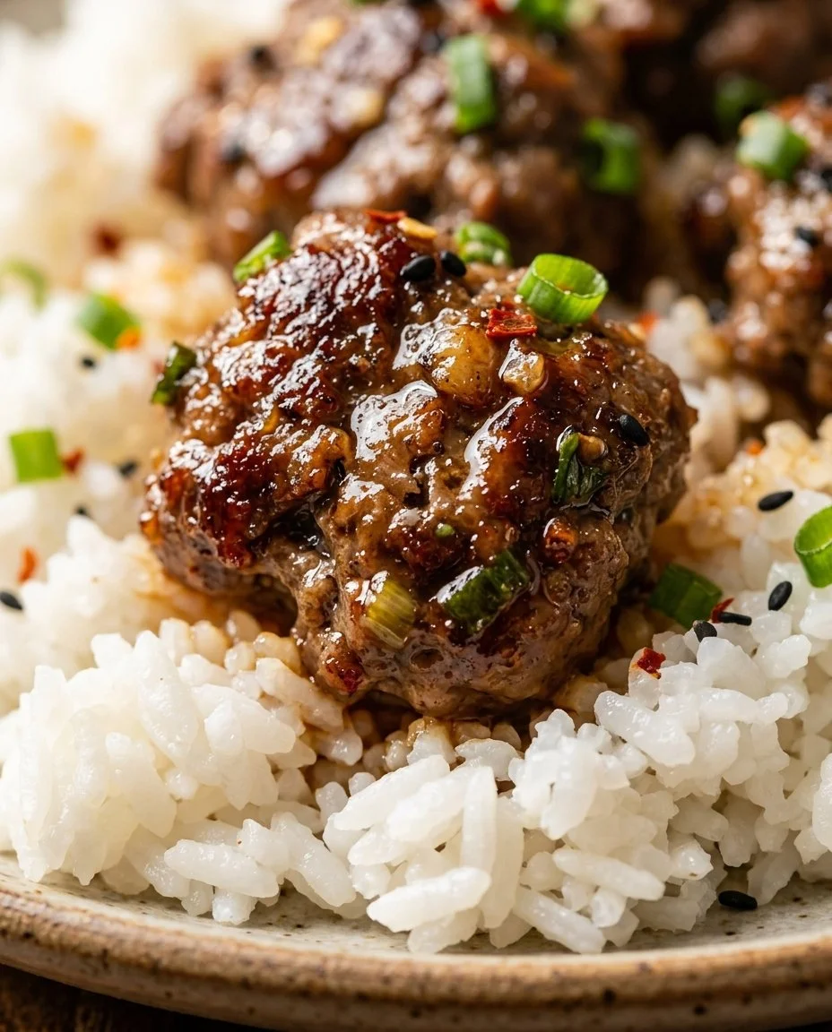 Korean-style ground beef bowls served with vegetables and rice
