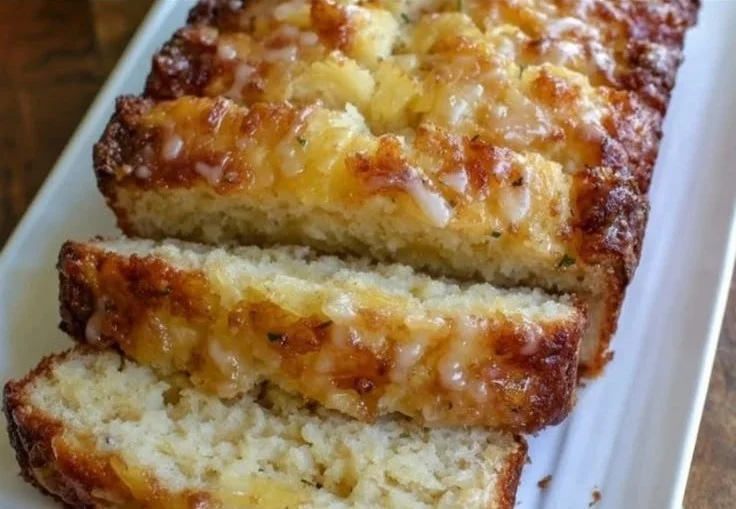Lemon Pineapple Loaf Cake