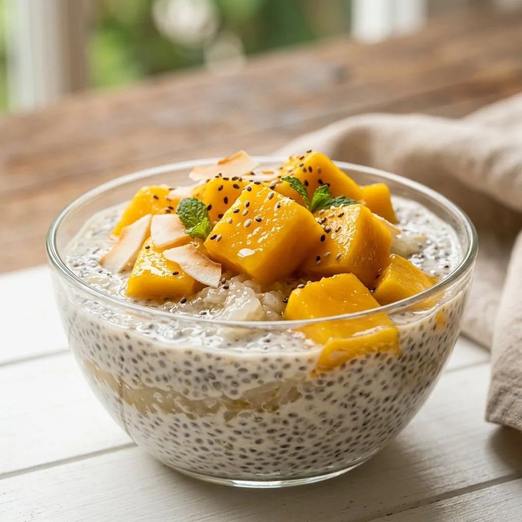 Mango Sticky Rice Chia Pudding Recipe
