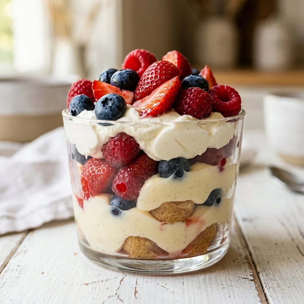 No-Bake Berry Trifle Cups Recipe