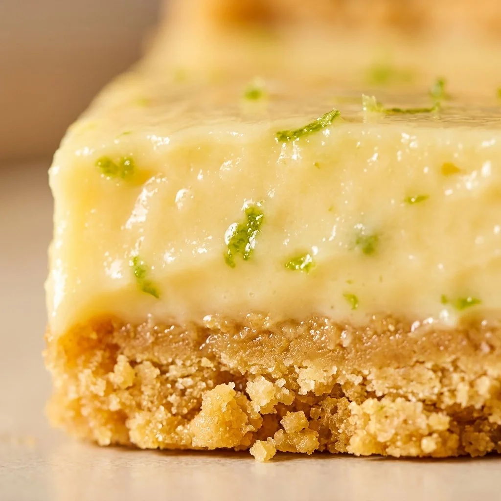 No-bake key lime pie in jars with a crumbly crust and creamy filling