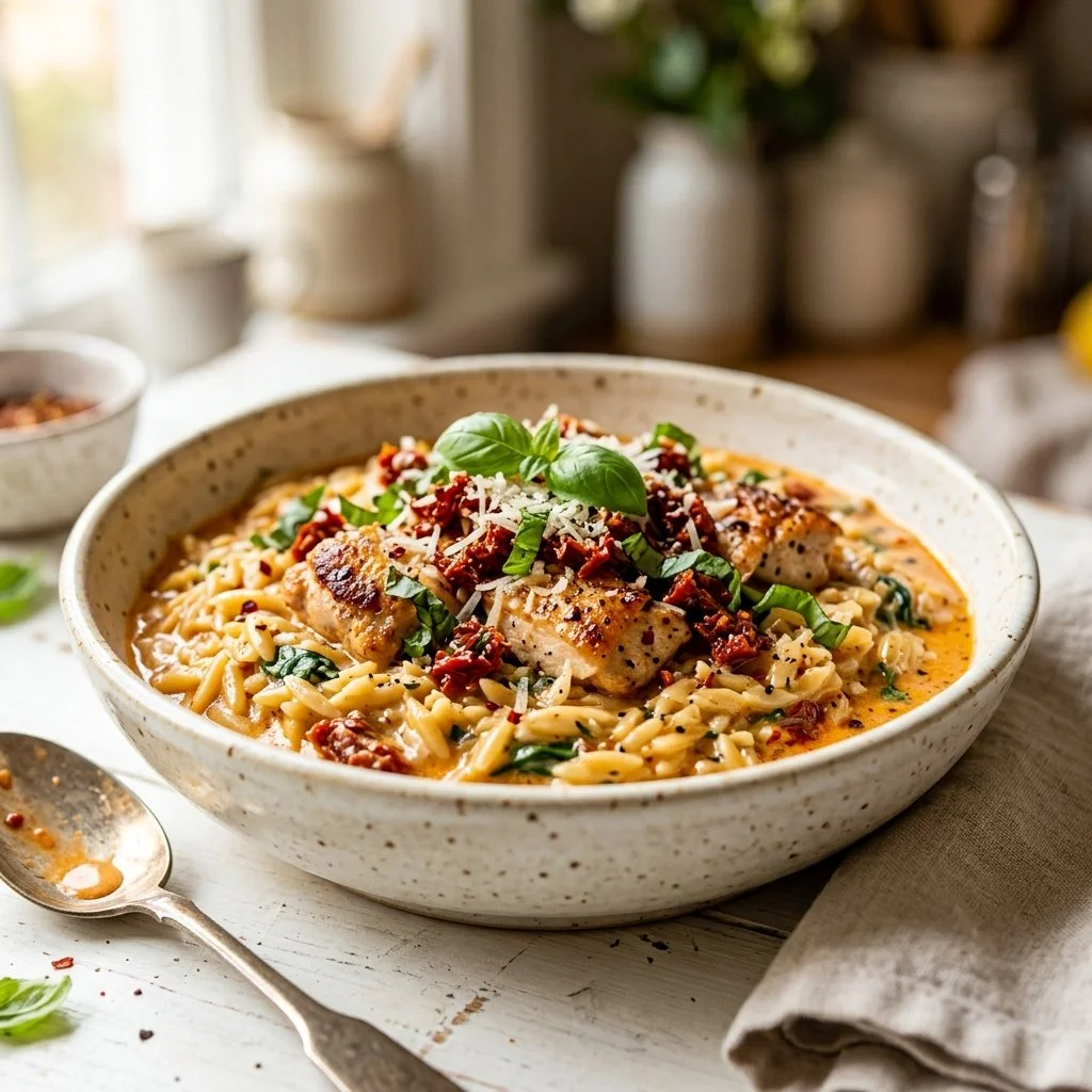 One-Pot Marry Me Chicken with Orzo