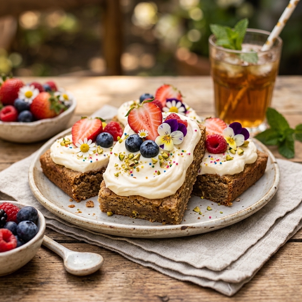 Protein Sugar Cookie Bars Summer